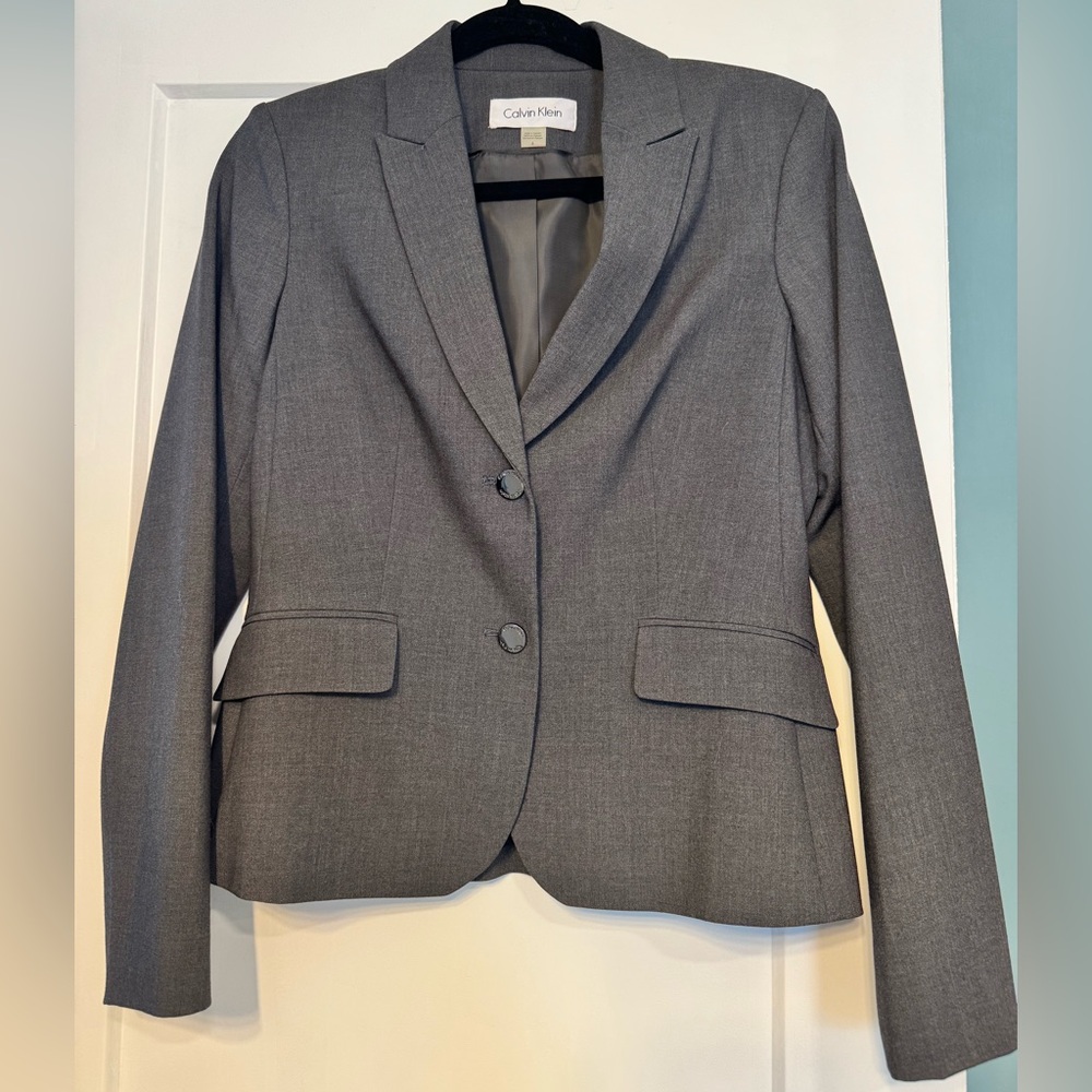 Calvin Klein Charcoal Women's Blazer